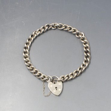Shania Brown Bow Silver Heart Padlock Necklace